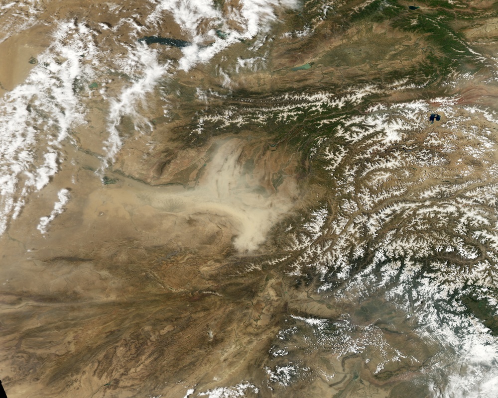 Dust Storm in Northeastern Afghanistan: Natural Hazards