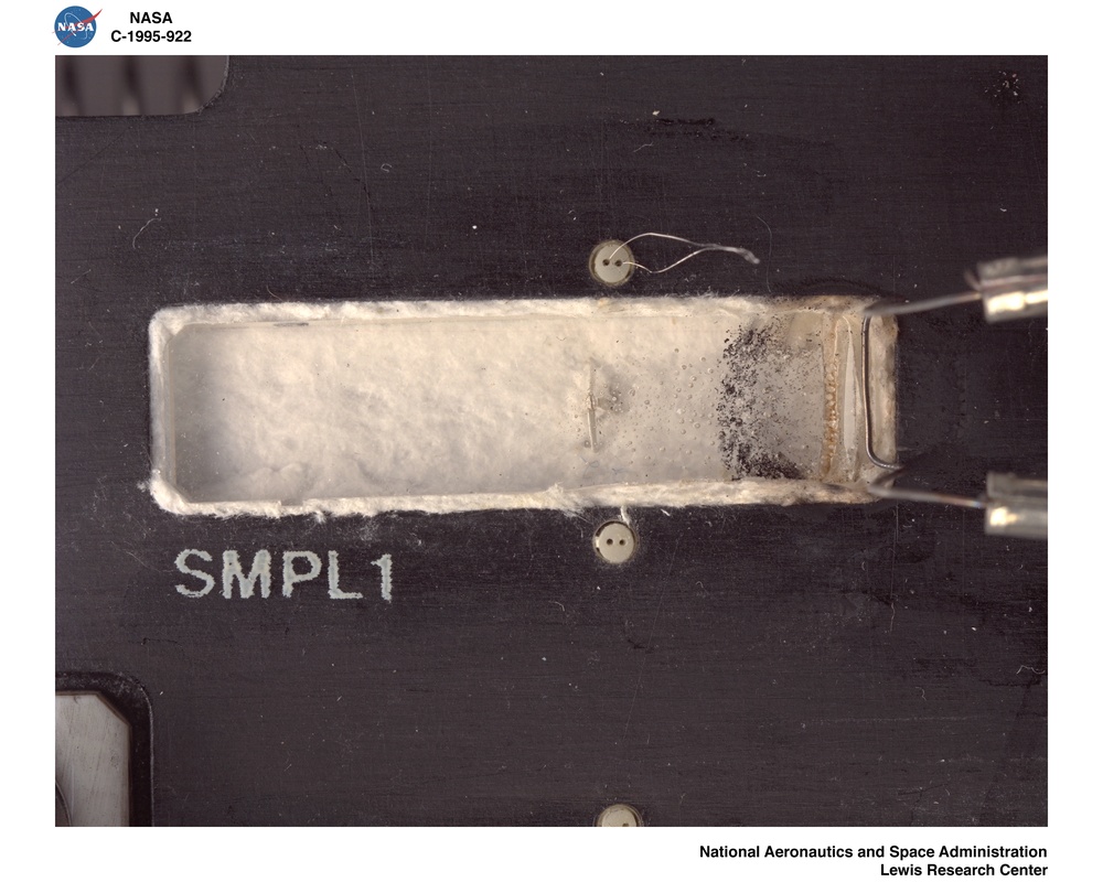 SOLID SURFACE COMBUSTION EXPERIMENT SSCE FLIGHT FUEL SAMPLES - POST FLIGHT - FLIGHT SHOTS