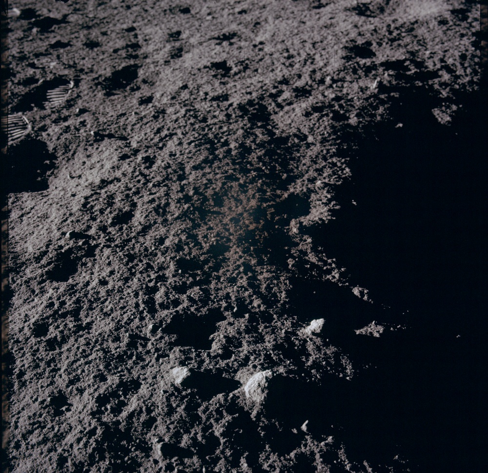 Apollo 12 Mission image  - View of lunar surface
