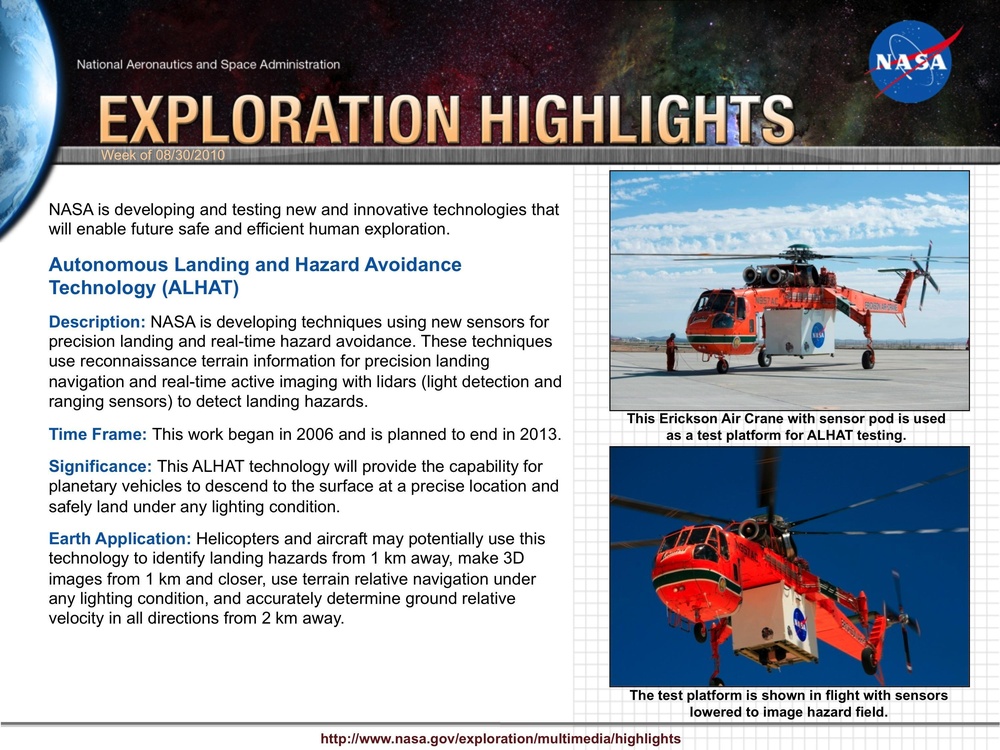 Autonomous Landing and Hazard Avoidance Technology (ALHAT)