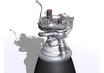 Artist Concept of J-2X Rocket Engine
