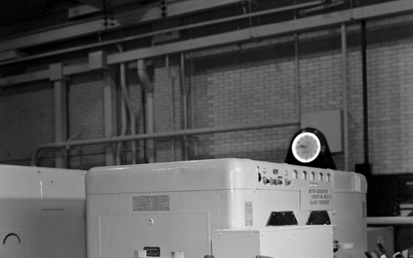 HOT PRESS RIG IN HEAT TREAT SHOP OF THE TECHNICAL SERVICES BUILDING TSB