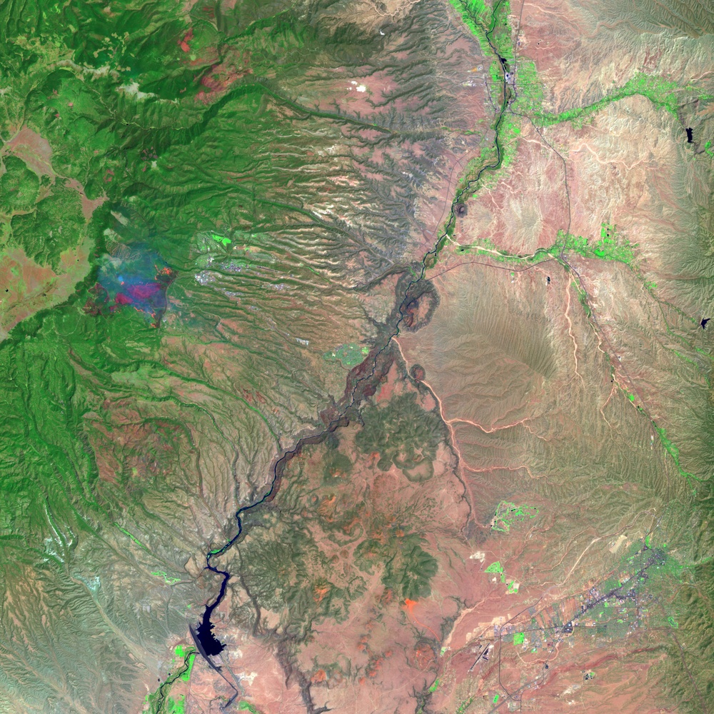 Los Alamos Fires From Landsat 7 : Image of the Day