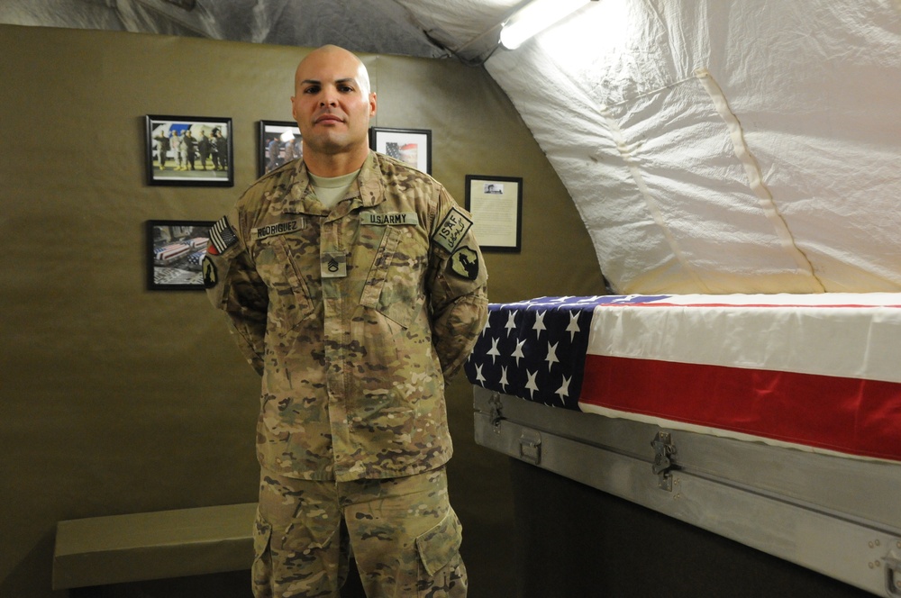 Foundation of honor, respect helps Army staff sergeant reconstruct mortuary collection point