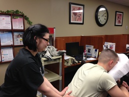 Wellness massages offered to BACH patients during Patient Recognition Month