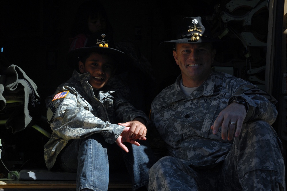 Garryowen helps boy become cavalry soldier for a day