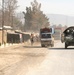 Stryker armored vehicle rolls through Spin Boldak, Afghanistan