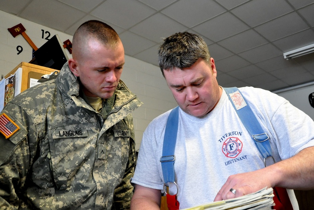 Soldiers work with local organizations