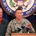 Maj. Gen. Kevin R. McBride addresses media