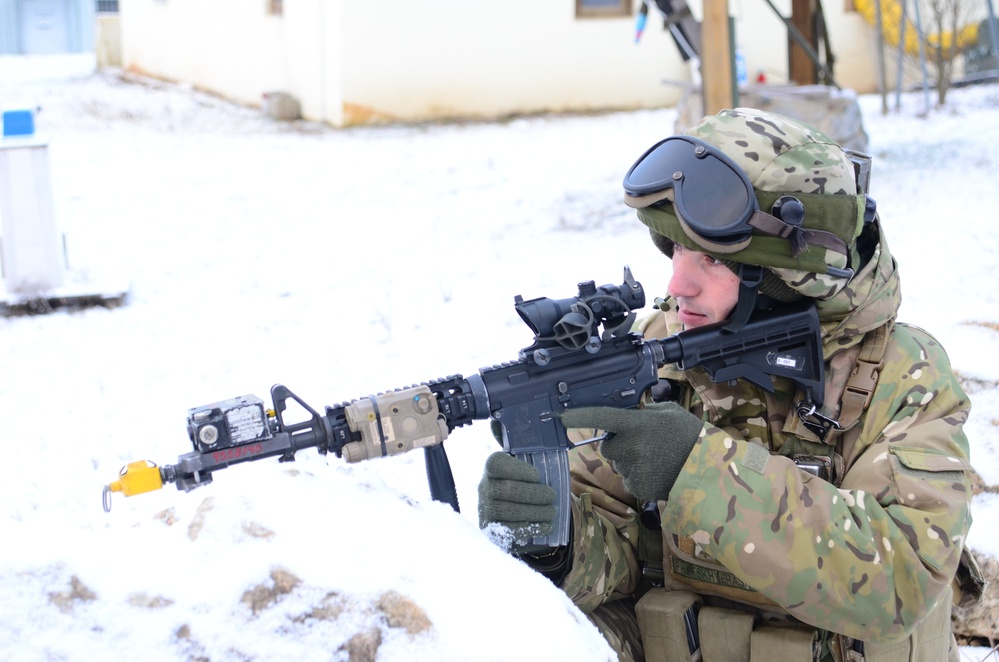 Georgian Regimental Combat Team mission rehearsal exercise