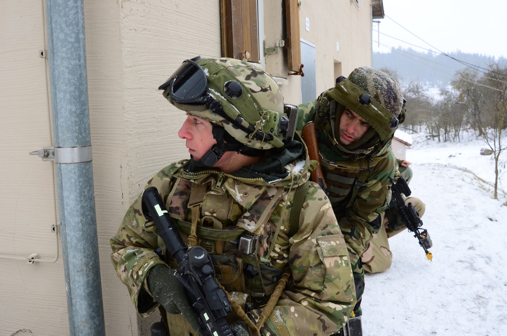 Georgian Regimental Combat Team mission rehearsal exercise