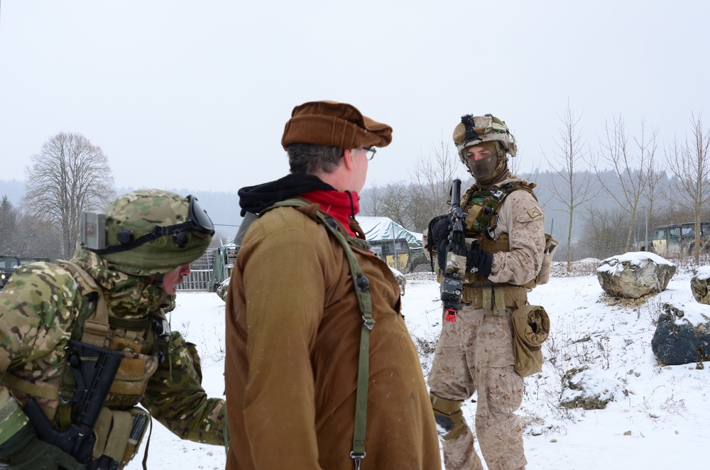 Georgian Regimental Combat Team mission rehearsal exercise