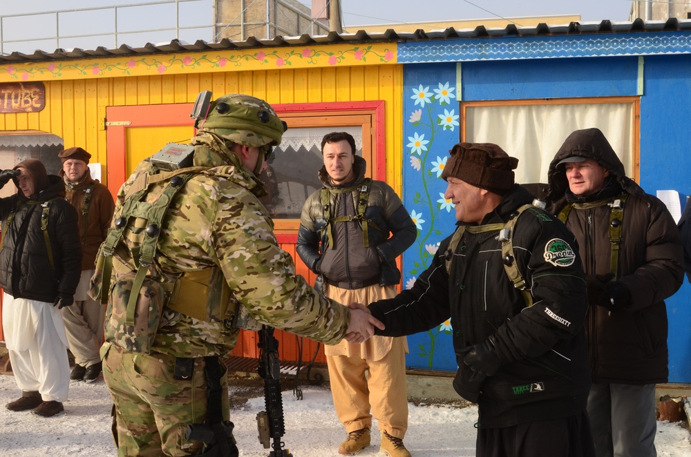 Georgian Regimental Combat Team mission rehearsal exercise