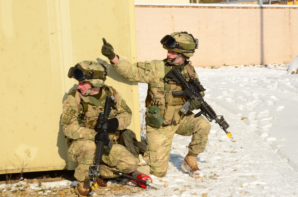 Georgian Regimental Combat Team mission rehearsal exercise