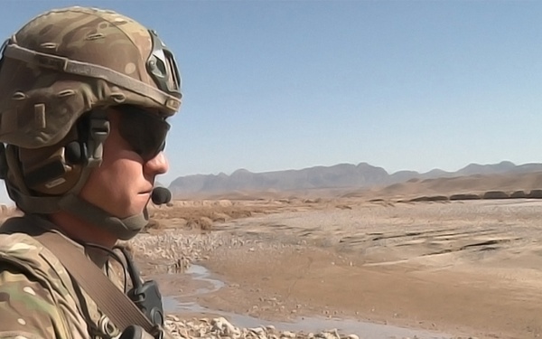Ssg. Gerald Peck provides overwatch during an ADT mission