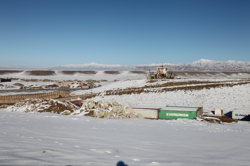 Snow begins to melt at FOB Sharana