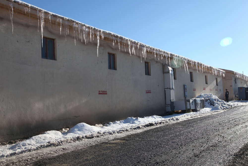 Snow begins to melt at FOB Sharana