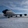 108th Wing removes snow from winter storm Nemo A U.S. Air Force KC-135 Stratotanker aerial refueling aircraft is parked on a snow-covered flight line, likely at a northern or Arctic base during winter conditions. The aircraft bears the tail number 3544 and markings indicating assignment to the 108th Wing. A second aircraft of the same type is partially visible in the background to the left.