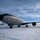 108th Wing removes snow from winter storm Nemo A U.S. Air Force aircraft, tail number 3544, assigned to the 108th Wing, is parked on a snow-covered tarmac under a partly cloudy blue sky. The aircraft appears to be a KC-135 Stratotanker, identifiable by its distinctive fuselage shape and pod-mounted engines. The winter conditions suggest a cold-weather operating environment, likely at a northern U.S. or Canadian air base.