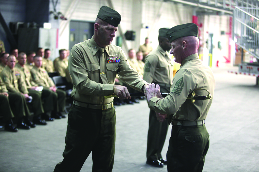 HMHT-302 welcomes new sergeant major
