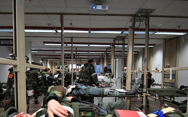 Osan airmen respond to simulated attacks during BB 12-03