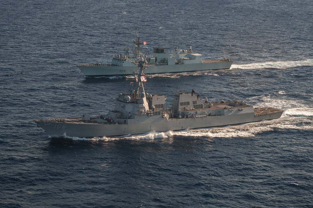 USS Stockdale, HMCS Regina participate in exercise