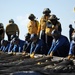 USS Carl Vinson flight deck barricade drills