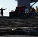 USS Carl Vinson flight deck barricade drills