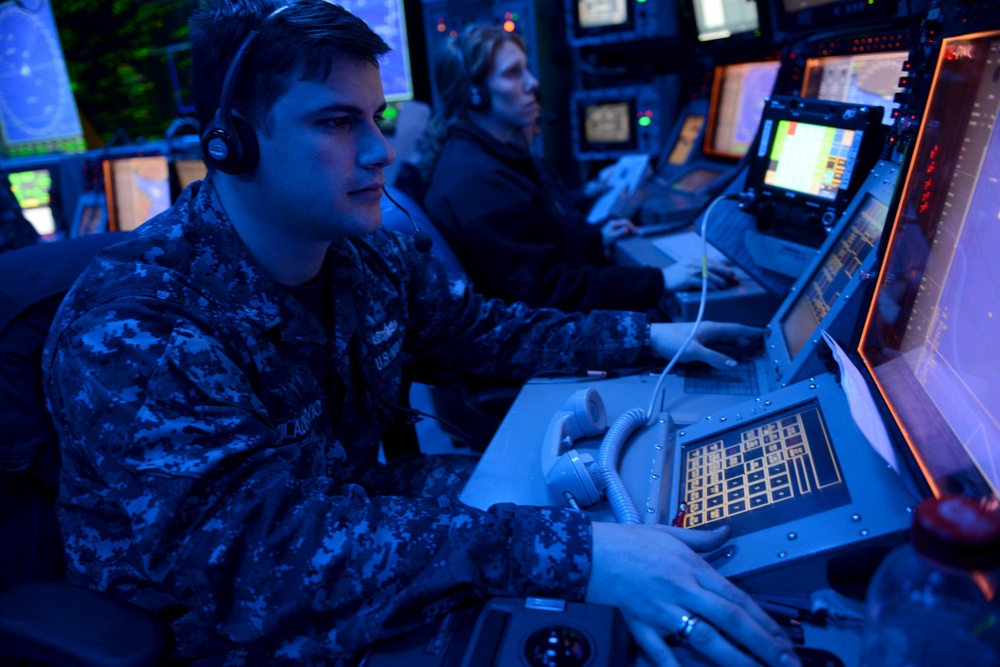 USS John C. Stennis combat direction center