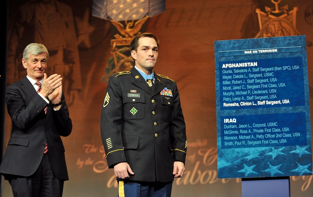 Romesha honored at Pentagon ceremony