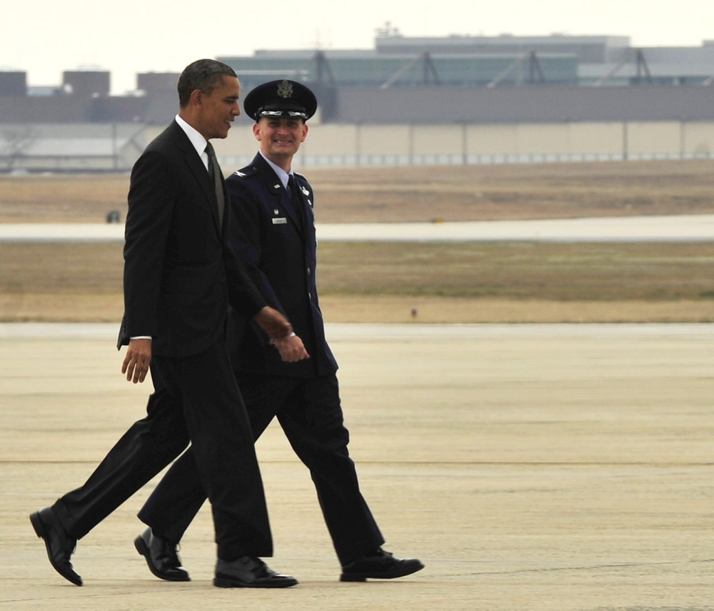 Joint Base Andrews 89th Airlift Wing supports presidential departure