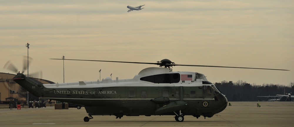 Joint Base Andrews 89th Airlift Wing supports presidential departure