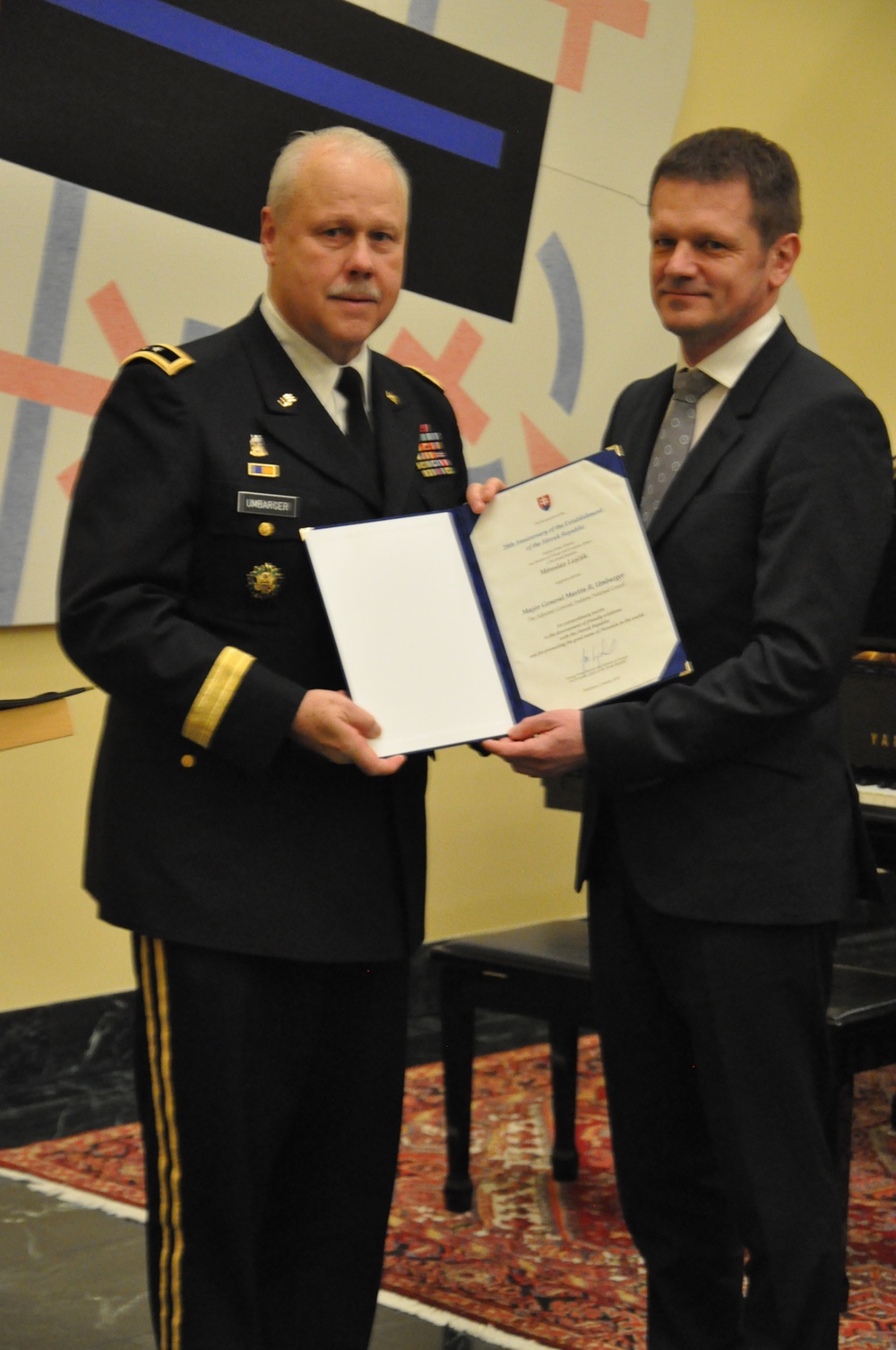 Slovak Republic honors Indiana’s adjutant general