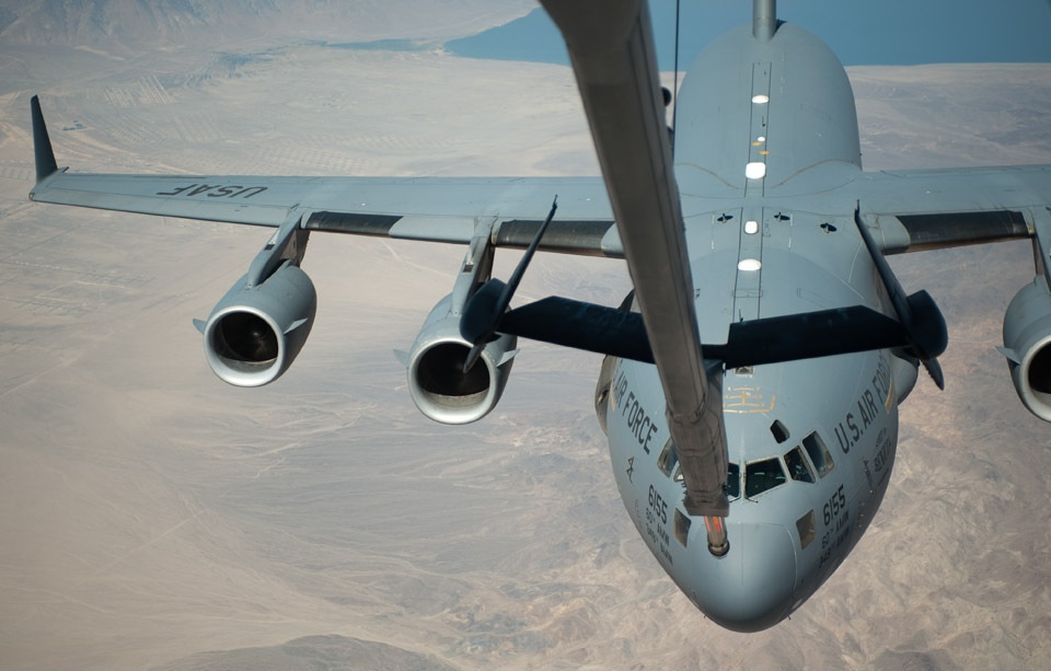 C-17 refueling over Nevada