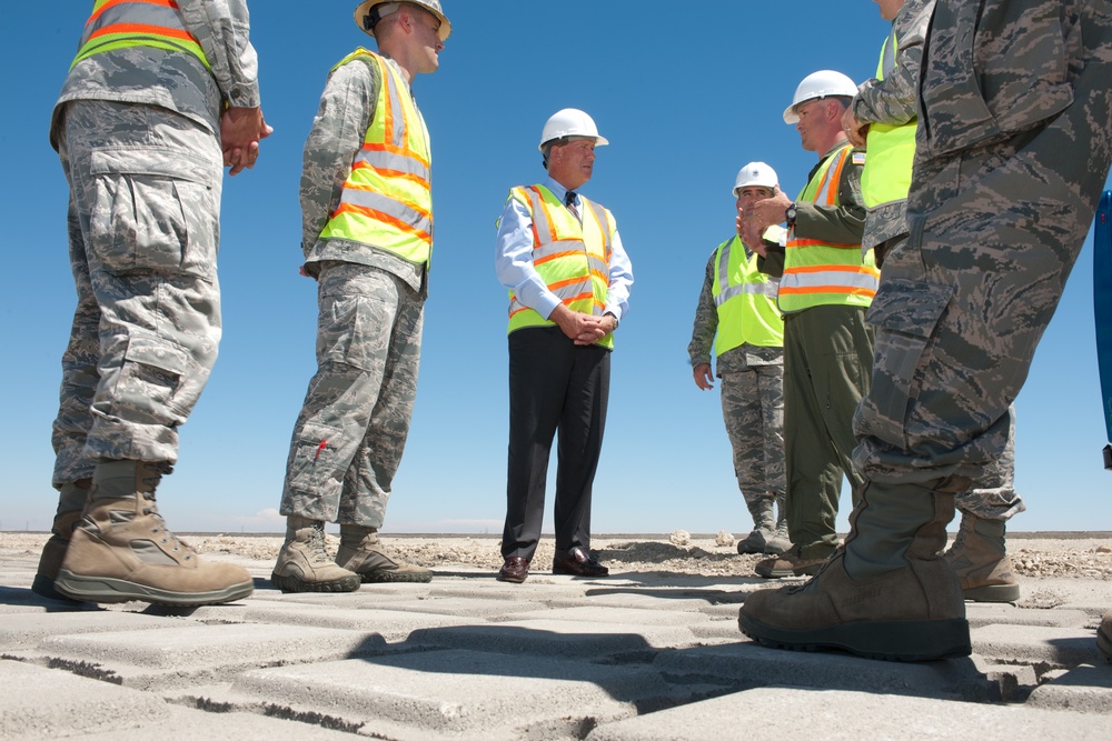 The honorable Terry Yonkers visits Travis AFB