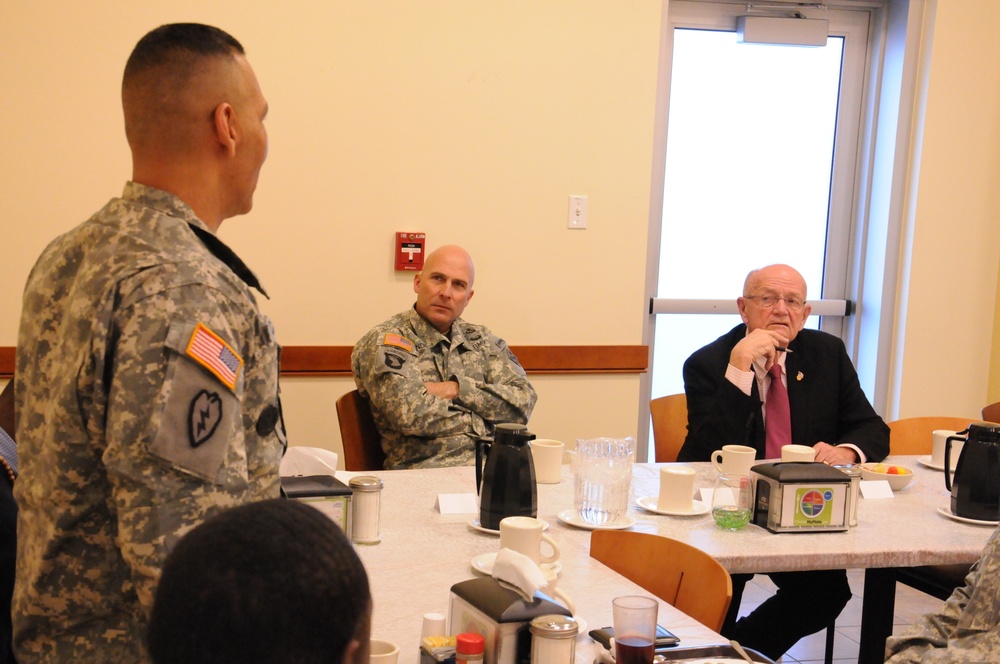 Former chief of staff visits troops