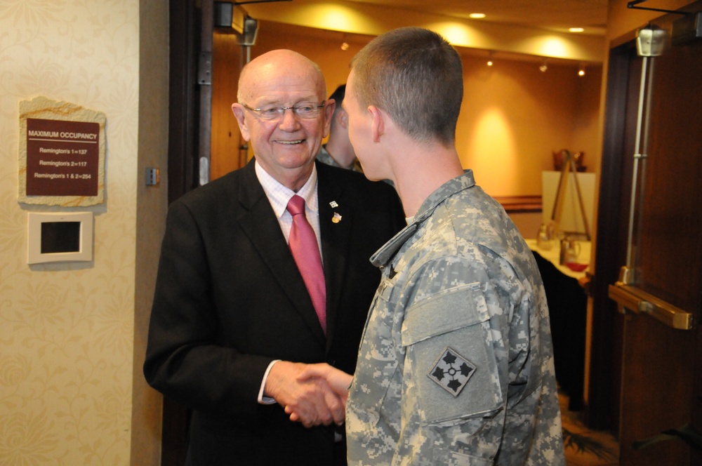 Former chief of staff visits troops