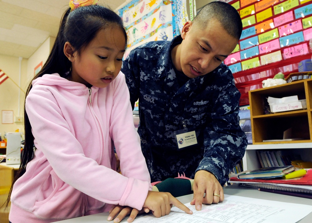 USS Blue Ridge community service event
