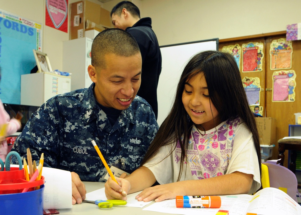 USS Blue Ridge community service event