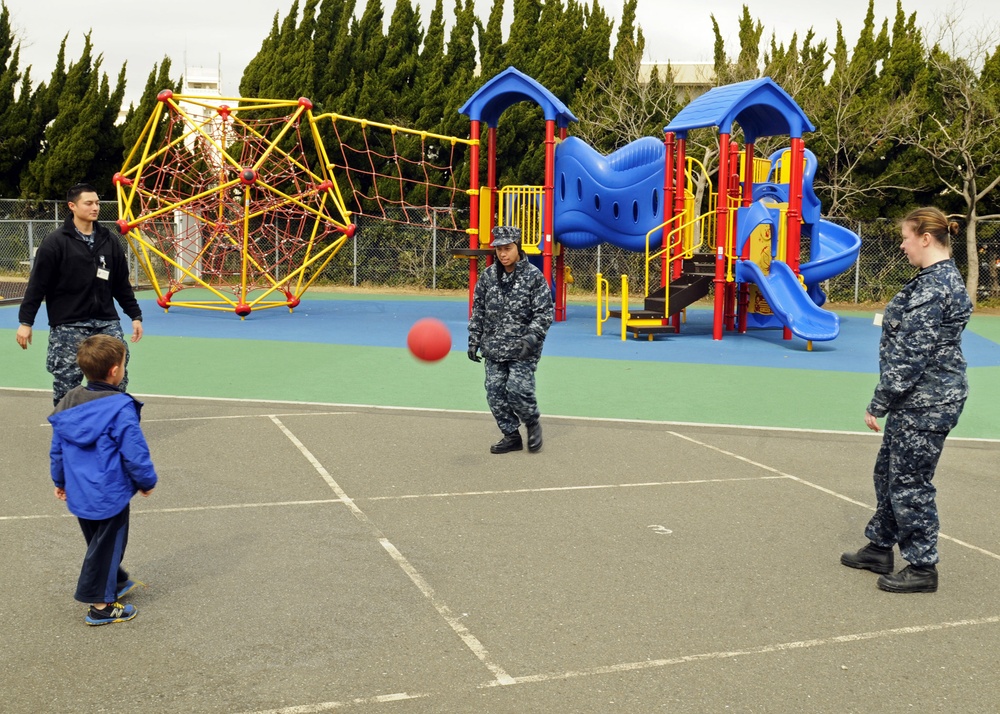USS Blue Ridge community service event