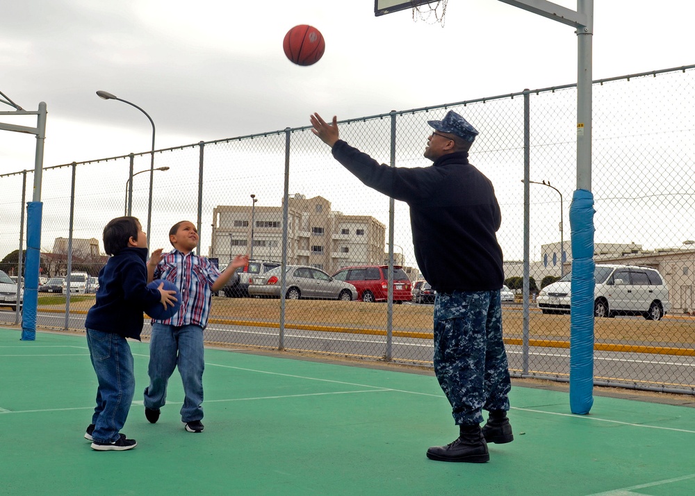 USS Blue Ridge community service event