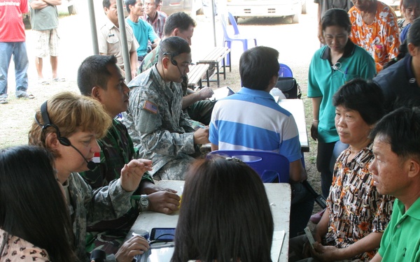 Multinational forces provide healthcare during Exercise Cobra Gold 2013