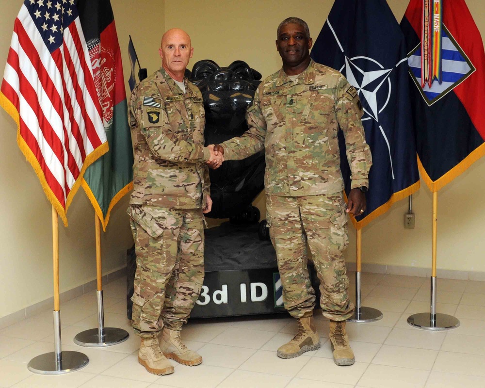 CSM Scott C. Schroeder visits Regional Command South