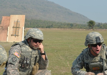 Thai, US Army get explosive in field training