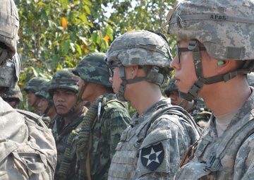 Thai, US Army get explosive in field training