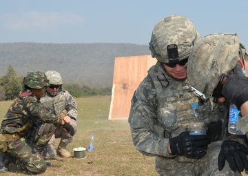 Thai, US Army get explosive in field training