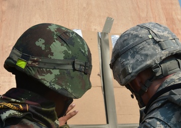 Thai, US Army get explosive in field training