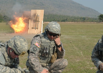 Thai, US Army get explosive in field training