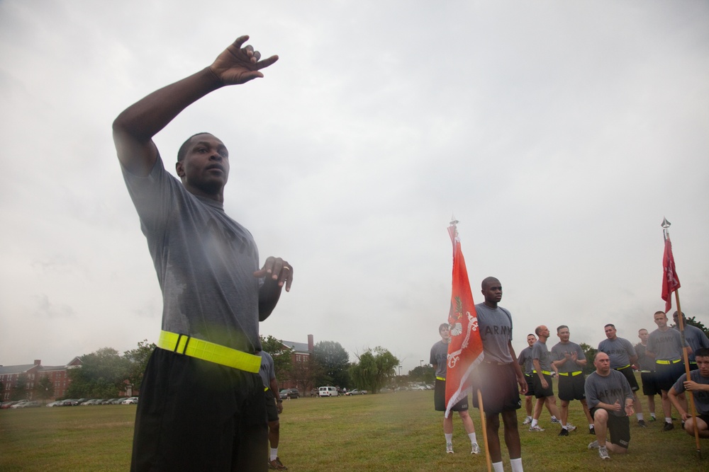 114th Signal Battalion run