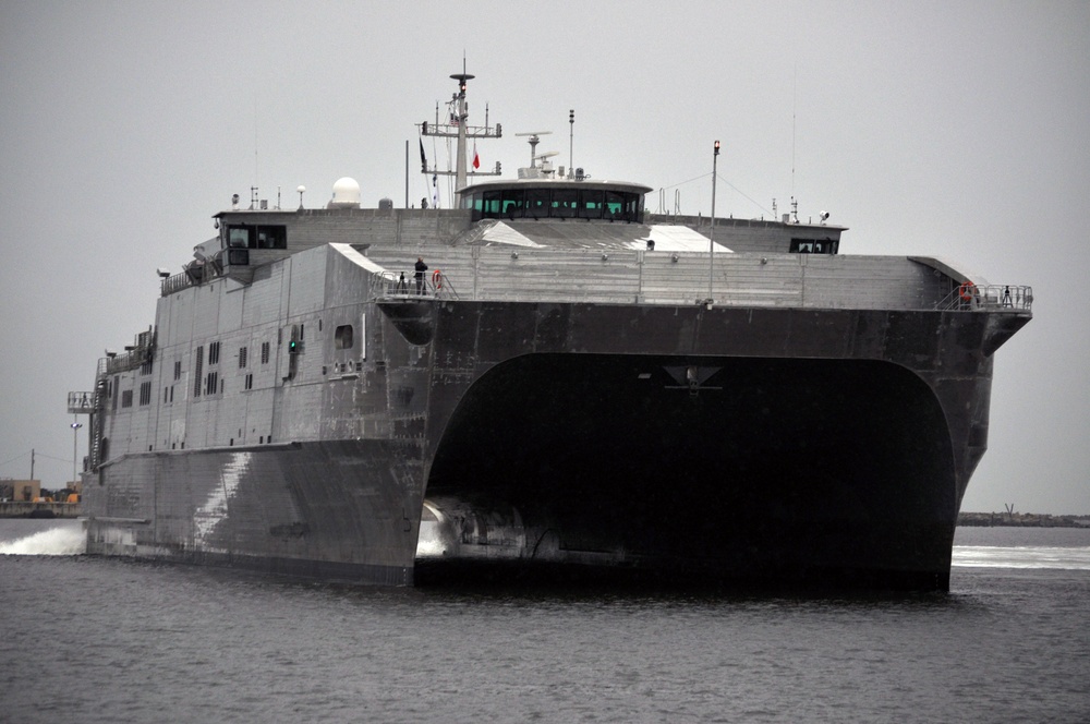 USNS Spearhead arrival
